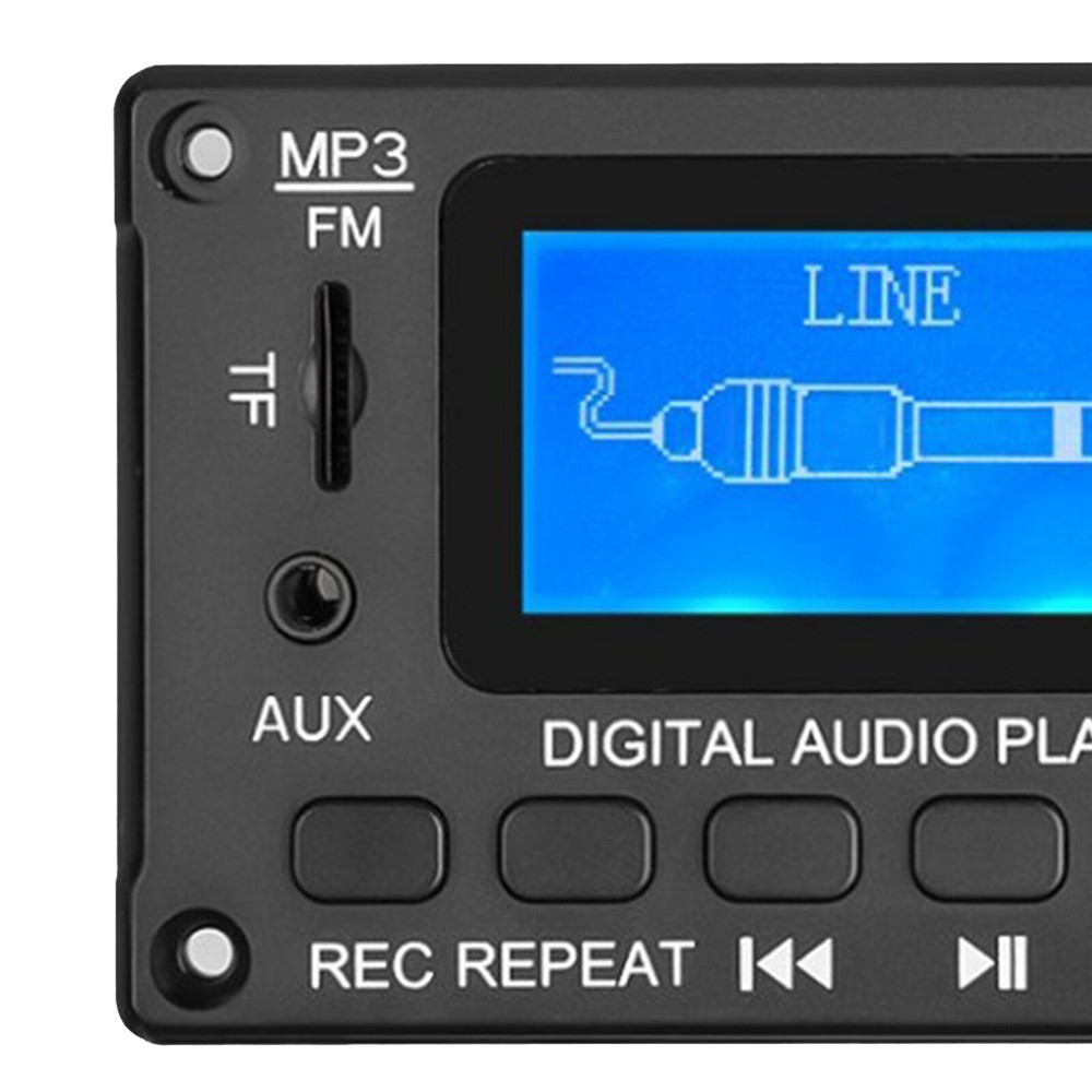 Bluetooth 5.0 MP3 WMA Decoder Board LCD Wireless Car Audio USB TF FM AUX Playe8l