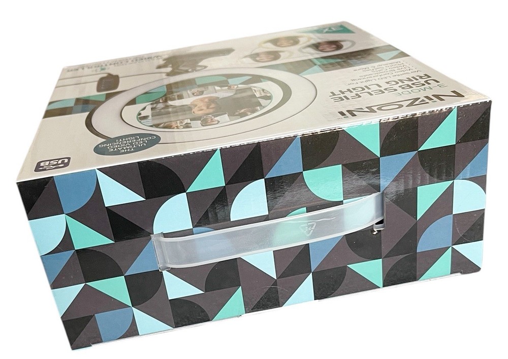 USB Selfie Ring Light Nizoni 3-Mode Wired Controller 3X Lighting Modes NEW