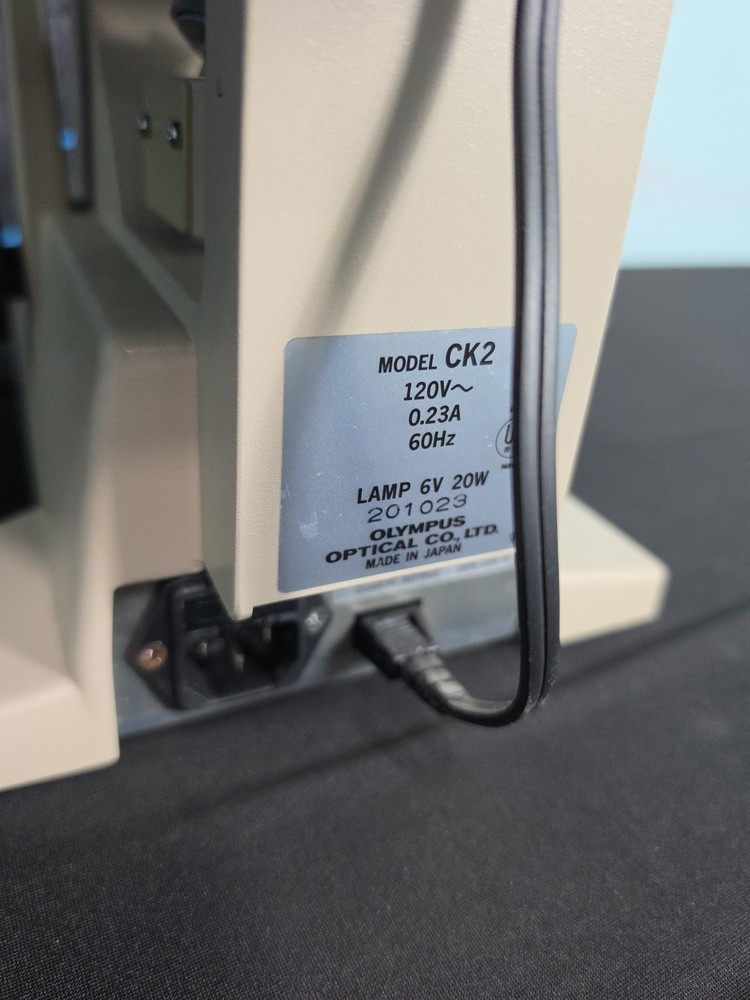 Olympus CK2 Inverted Phase Contrast Microscope 1 Object 20pl Lwd