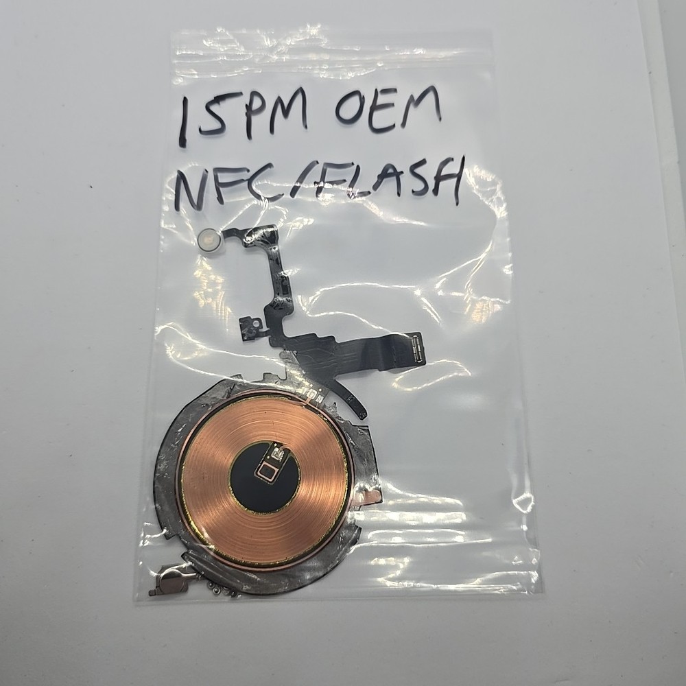 OEM Apple iPhone 15 Pro Max NFC Coil Wireless Antenna Flash Module Original Pull