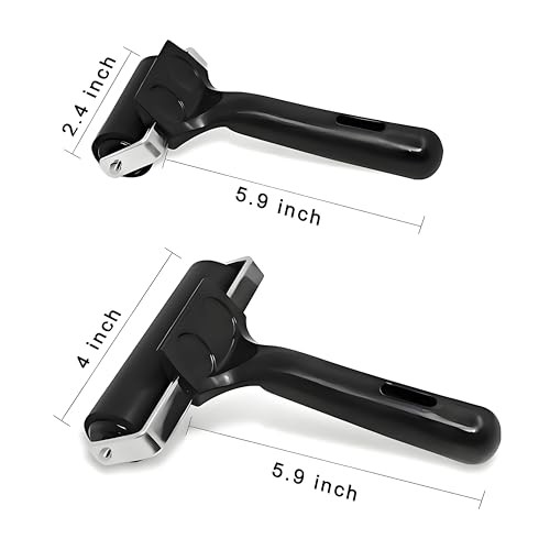 2 Pack Brayer Rollers, Professional Rubber Art Rollers with Comfortable Hand