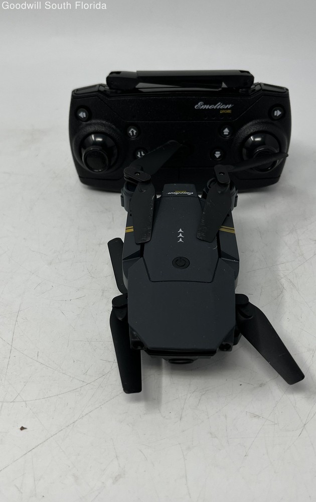 Emotion Black Foldable Camera Quadcopter Remote Control Drone Not Tested