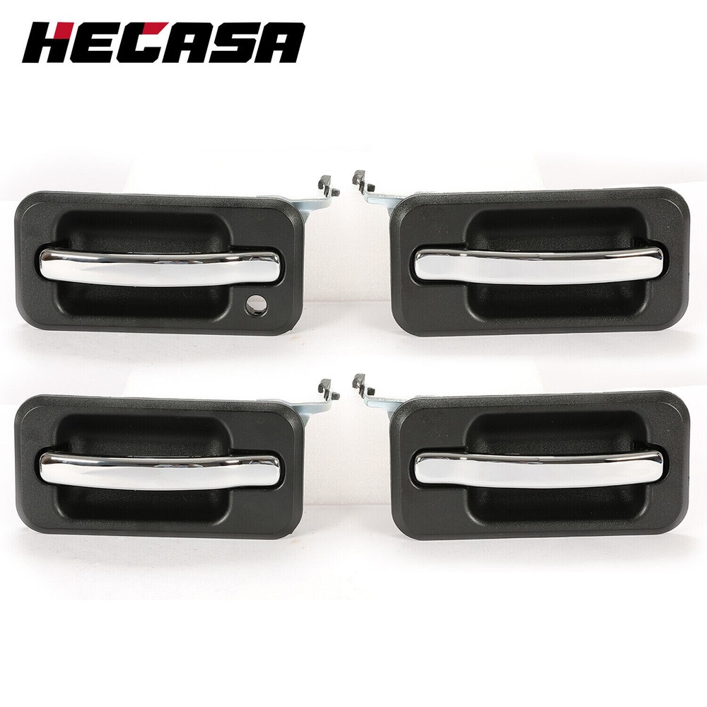HECASA Exterior Door Handle For 2003-2009 Hummer H2 Base Front & Rear (4 pc Set)