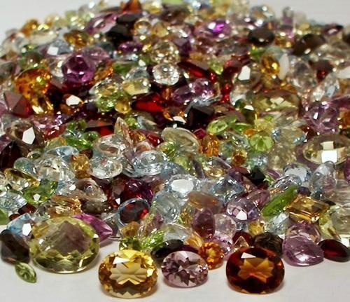 50+ CARAT MIX LOT LOOSE FACETED NATURAL GEMSTONES MIXED GEMS WHOLESALE GEMSTONES
