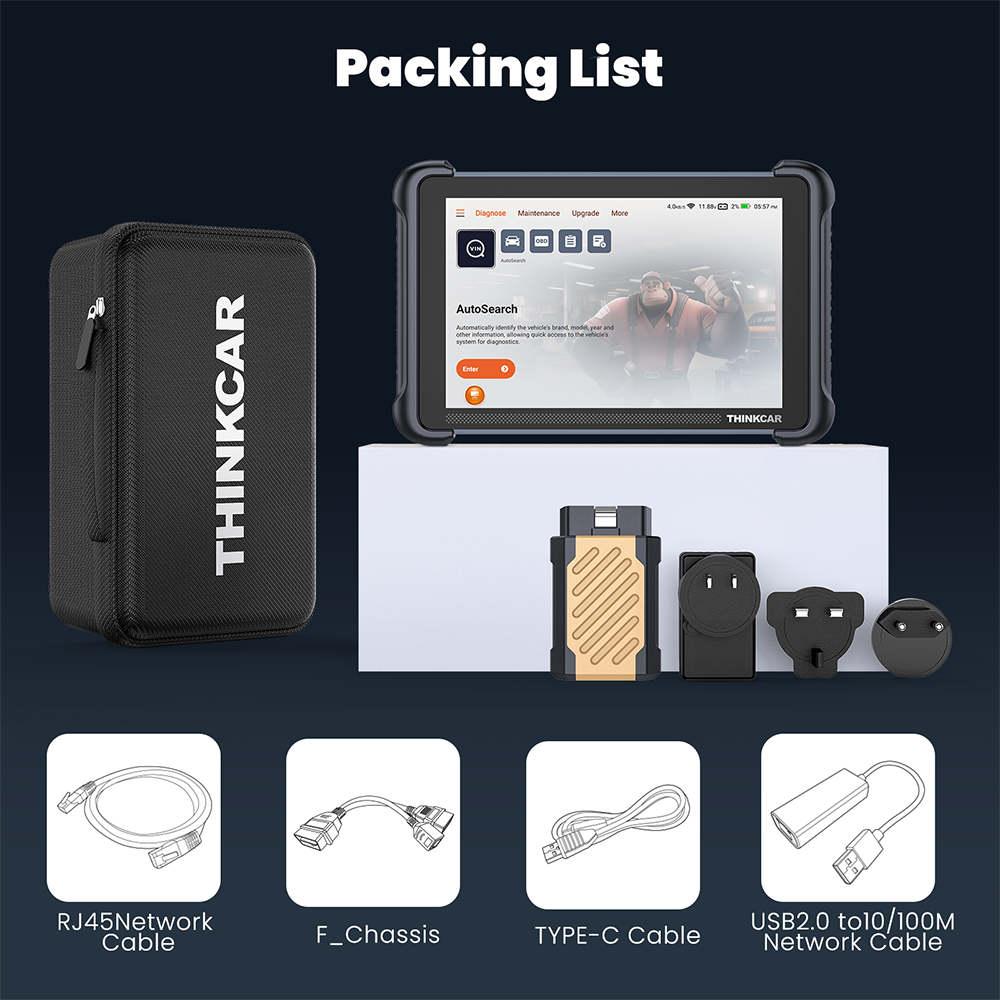 ThinkScan 689BT Bluetooth Car Diagnostic Scanner Tool CANFD & DOIP Active Test