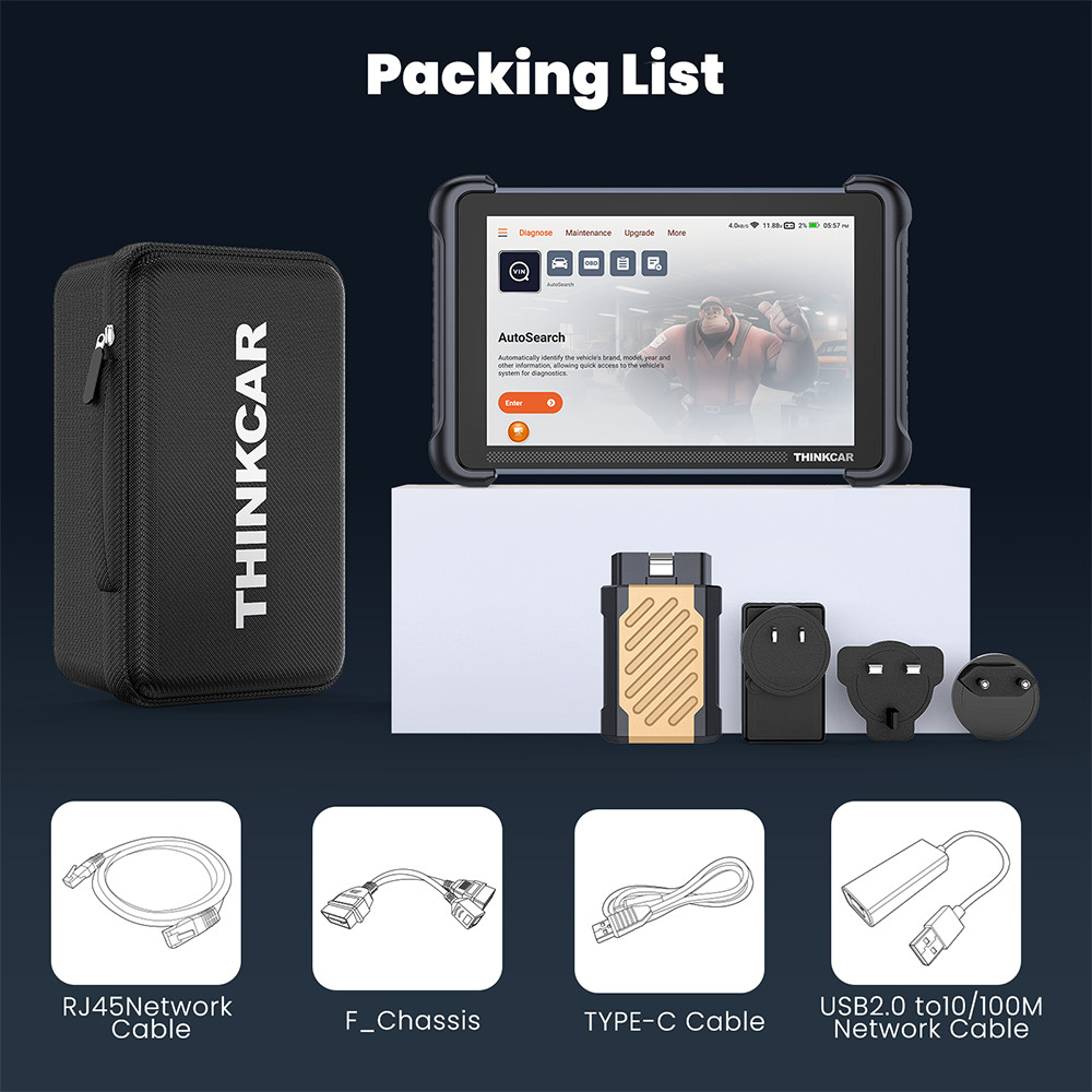 THINKSCAN 689BT Car Diagnostic Tool Bidirectional OBD2 Scanner 34+ Services Scan
