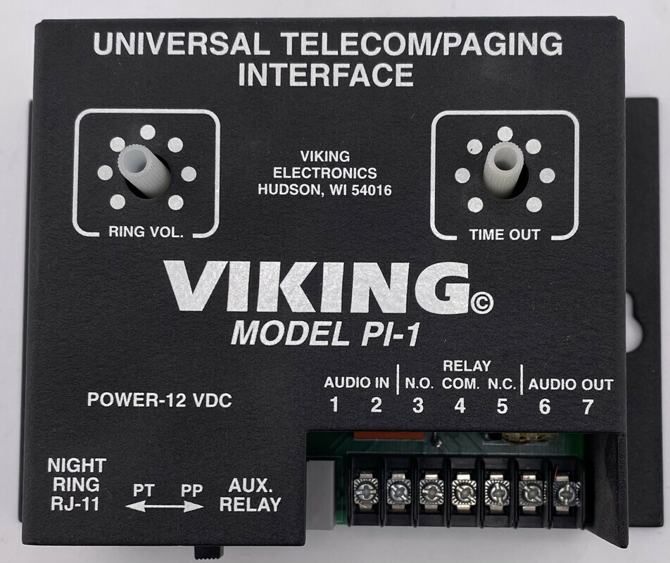 VIKING PI-1 UNIVERSAL TELECOM/PAGING INTERFACE