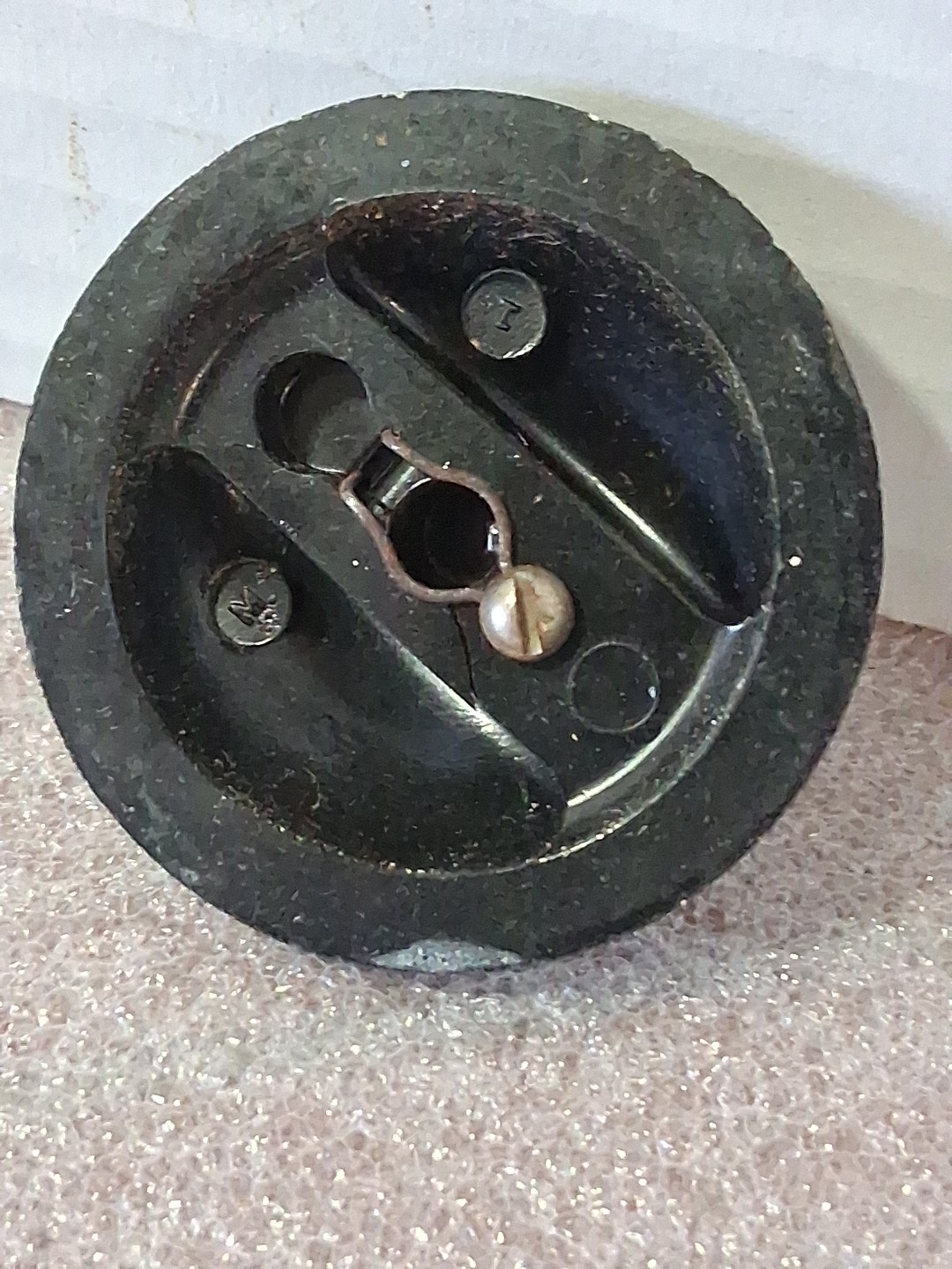 Vtg Bakelite On Off Temperature Control Knob GE Roaster 123C19 Replacement Part