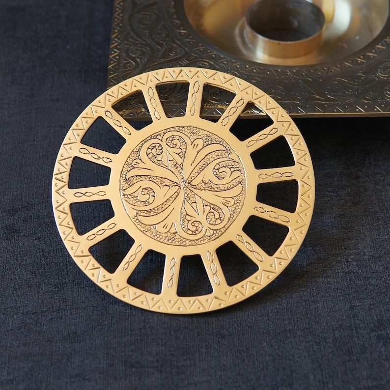 Solid Brass Square Shower Drain with Engraved Detailing – Ideal for Bathrooms
