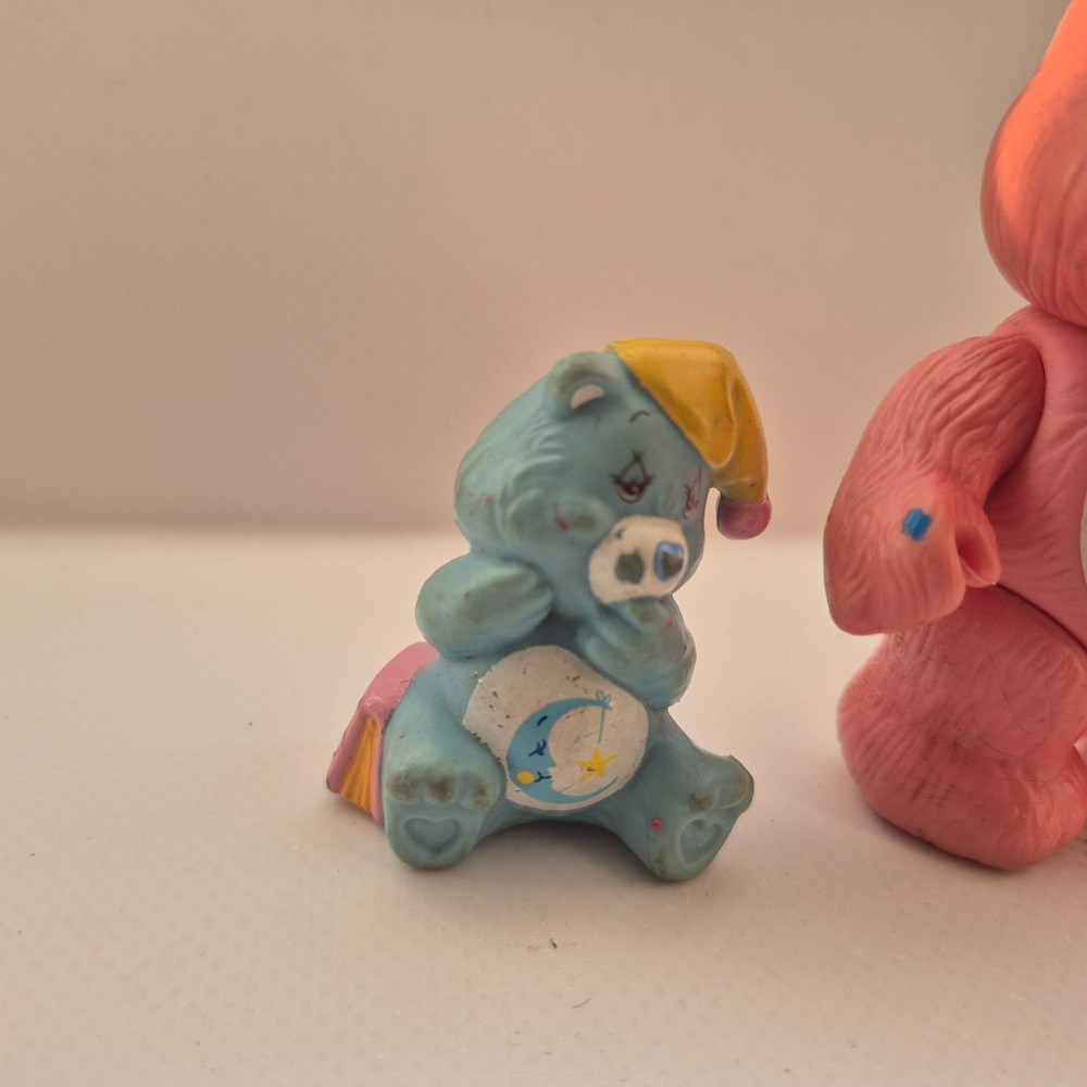 Vintage Care Bear bundle plastic figures x2