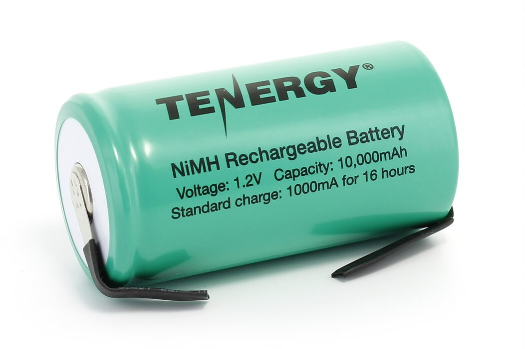 Tenergy 2/3A AA C D F NiMH 1.2V Battery Sizes Cells With or Without Tabs LOT