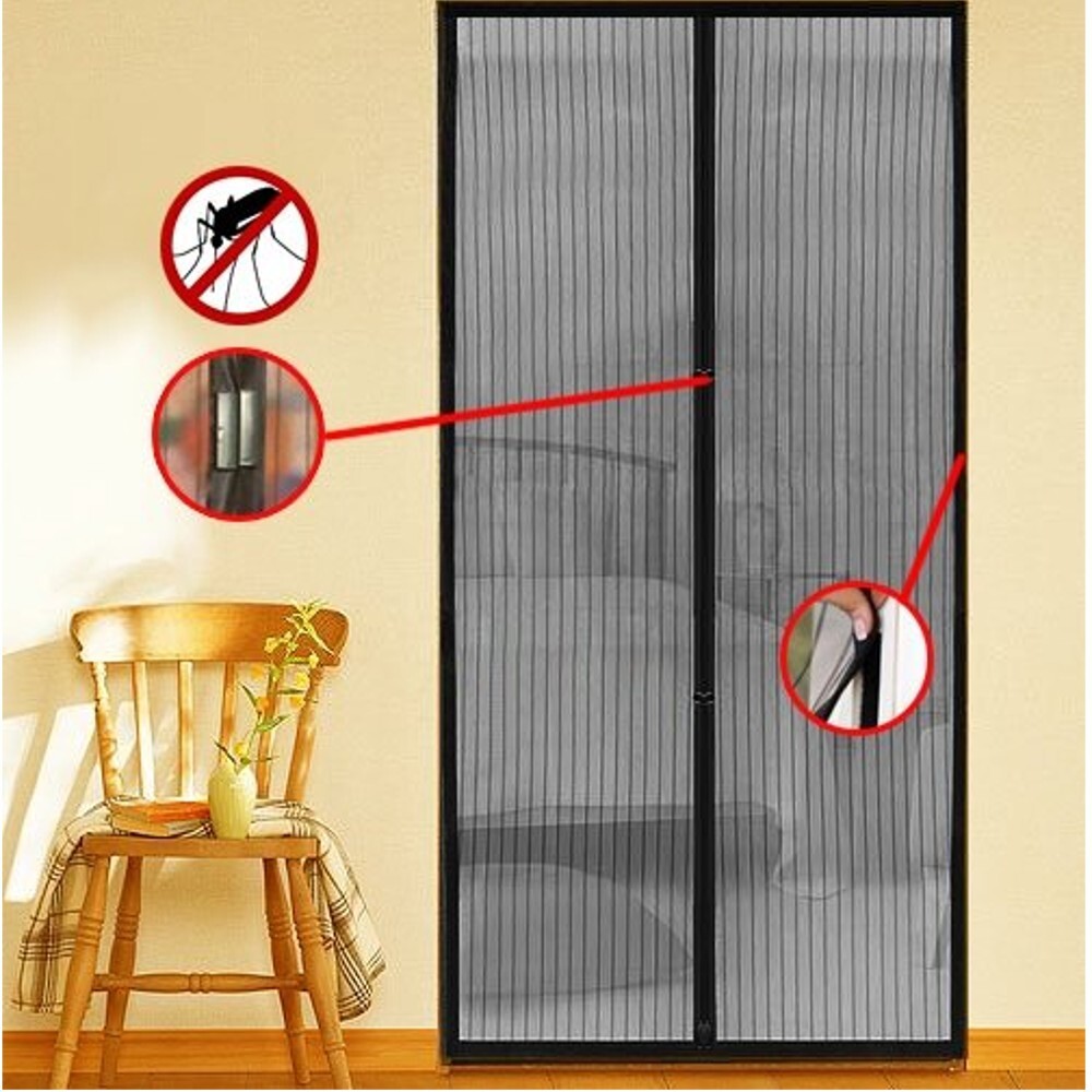 Magnetic Insect Screen Door (210x100) cm - Easy Install, Bug Protection