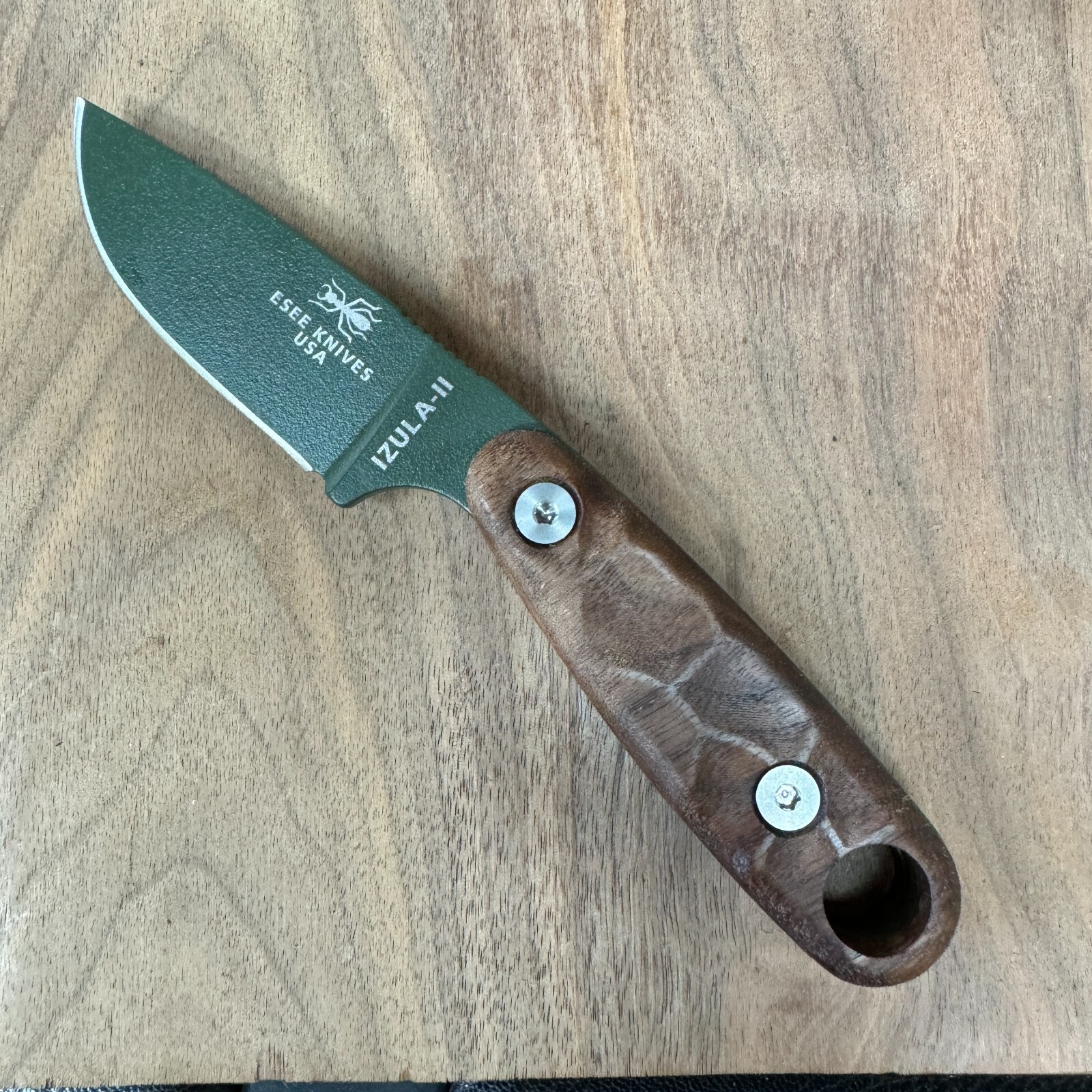 Scales compatible with ESEE Izula II knife Walnut
