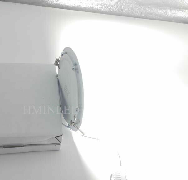 Round Recessed Flat LED Ceiling Panel Light Spot Down Light Lamp Bulb Fixture US