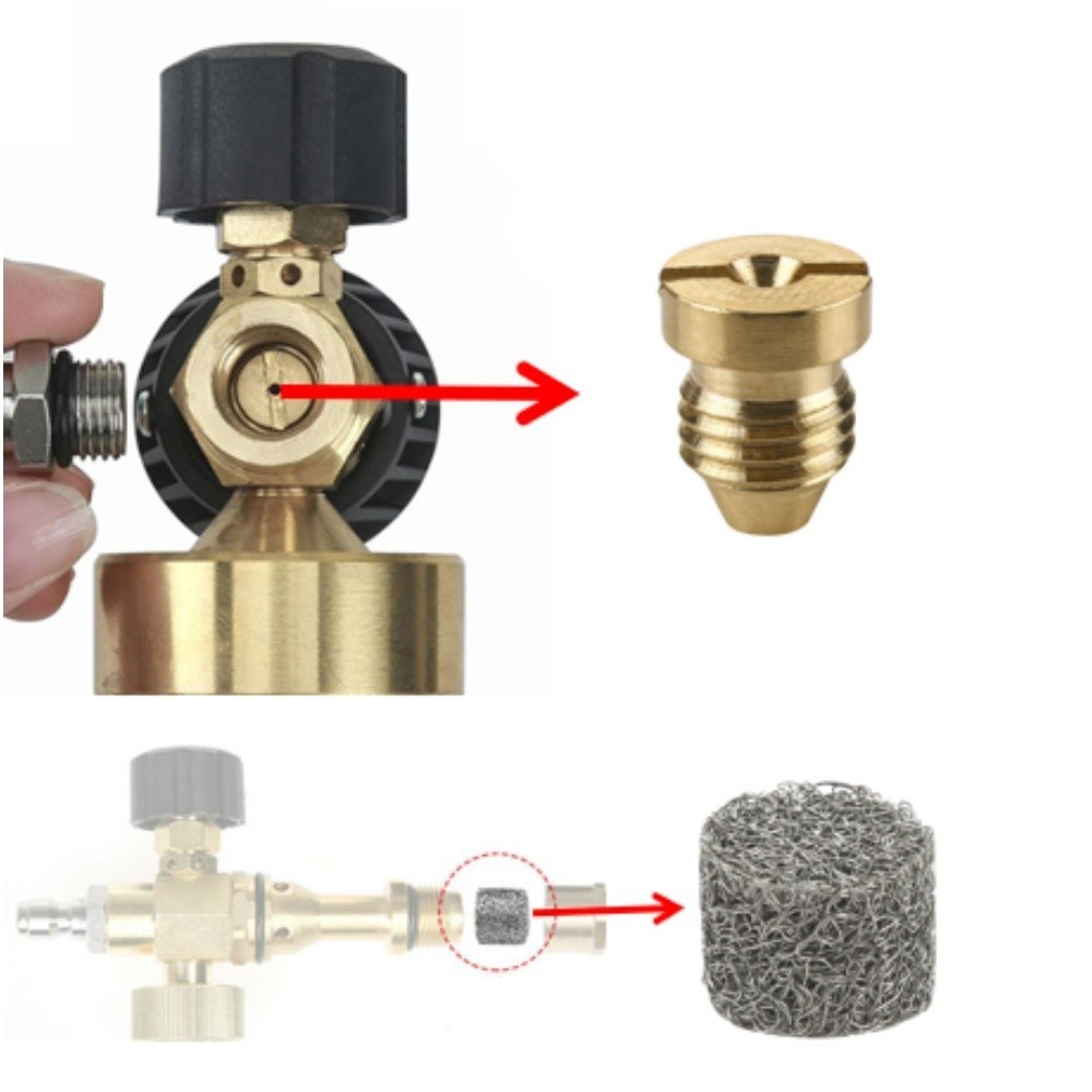 High Performance Foam Sprayer with 4 Brass Tips and 10 Foam Mesh Inserts