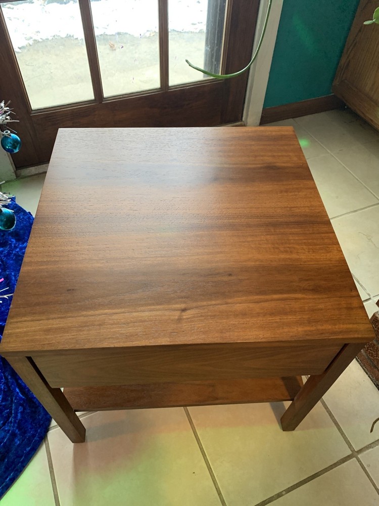 REFINISHED Florence KNOLL Nightstand SIDE TABLE VINTAGE MID CENTURY EAMES ERA