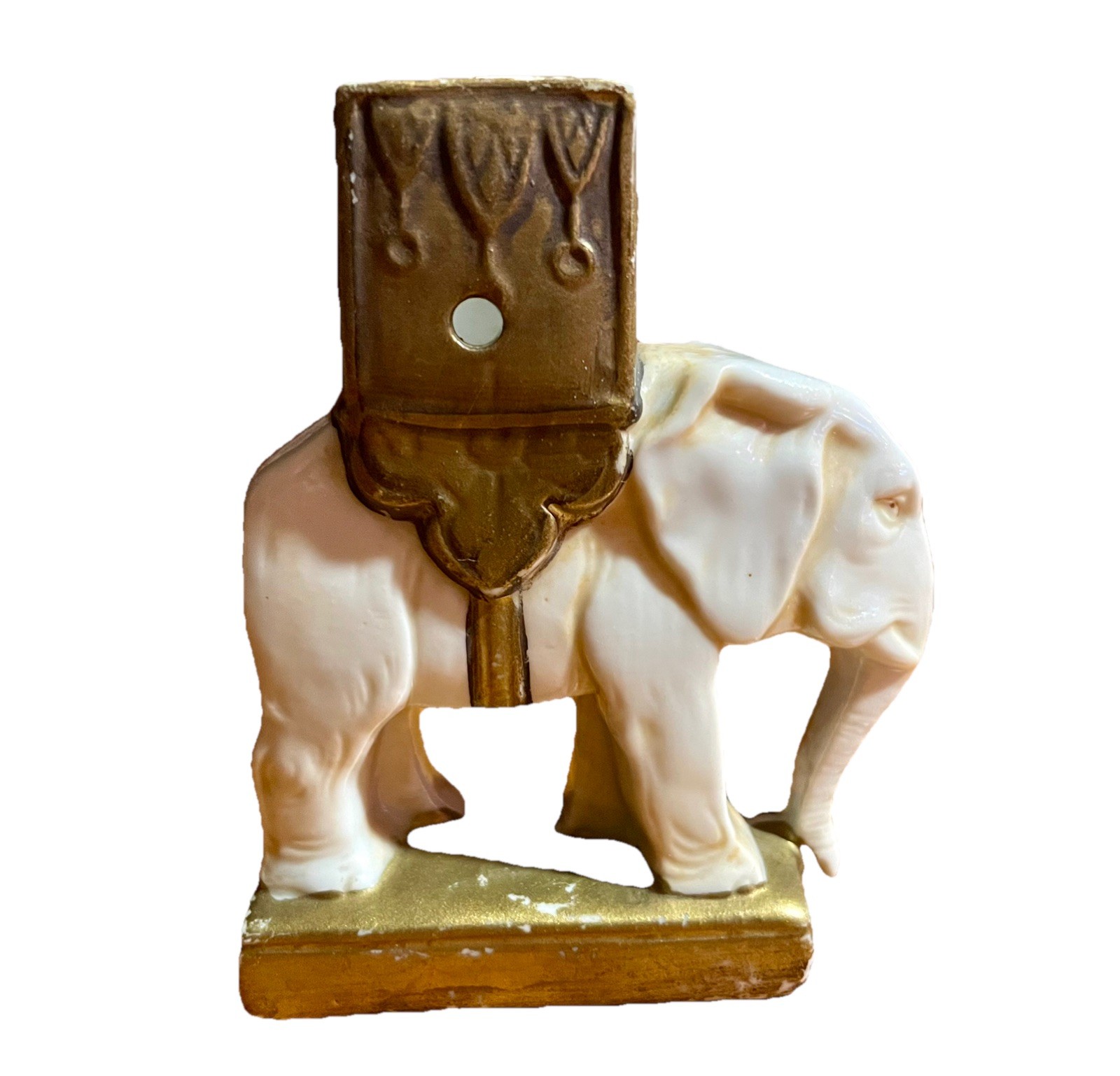 1930s Elephant INCENSE Burner ArtDeco Porcelain Made in Germany from Paris Expo