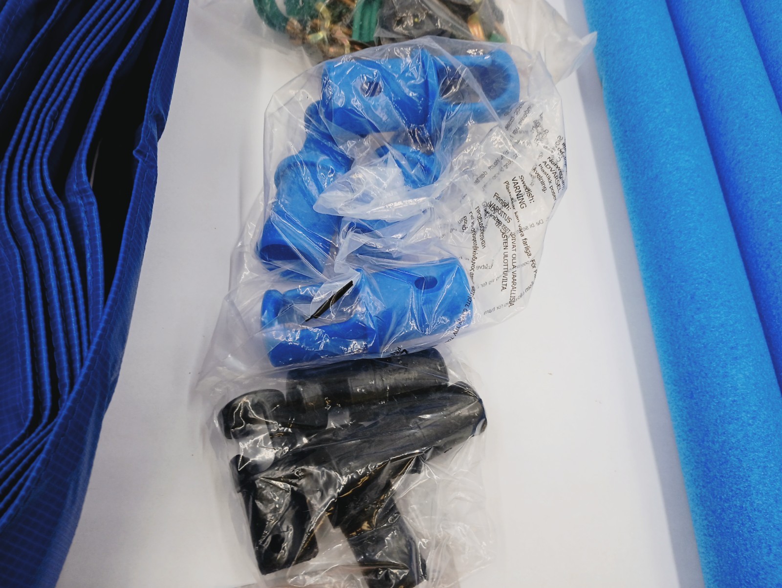 UPPER BOUNCE TRAMPOLINE SAFETY ENCLOSURE CURVED 4 POLES & HARDWARE SET (NO NET)