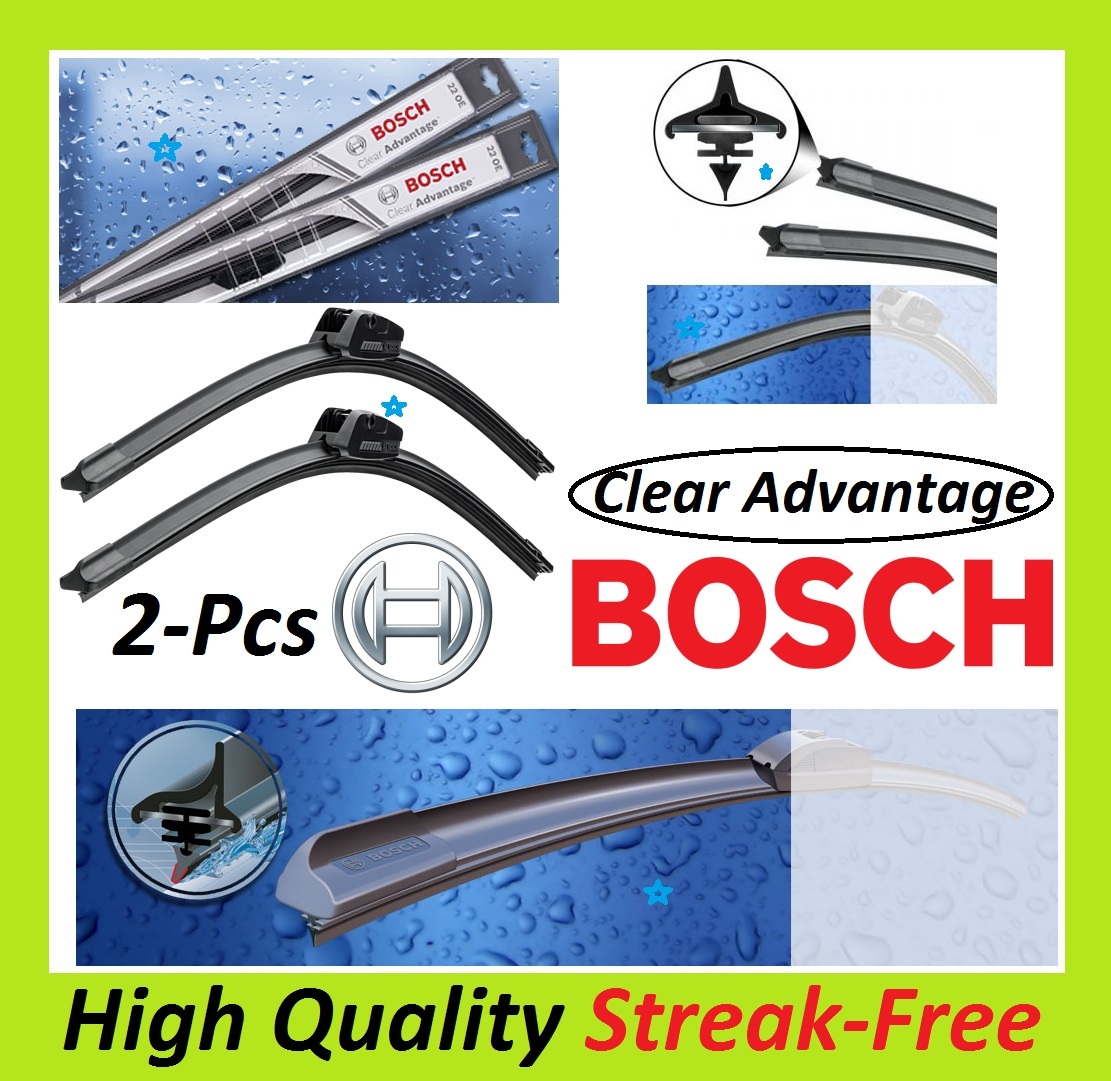 BOSCH Clear Advantage OE-Fitment Wiper Blade Set of 2 Front Left+Right 28"&28"