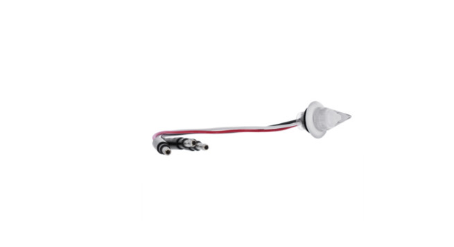 4 LED Dual Function 3/4" Mini Spike Light With SS Bezel Clear/White