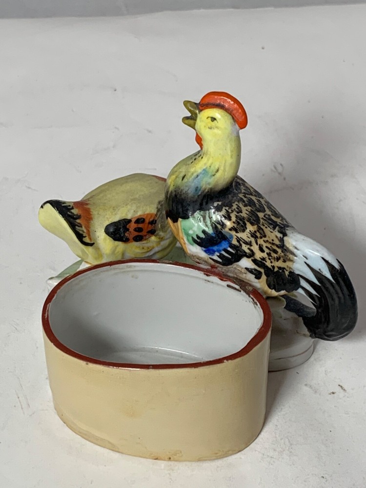 4" Tall Chicken & Rooster Match holder / mini planter