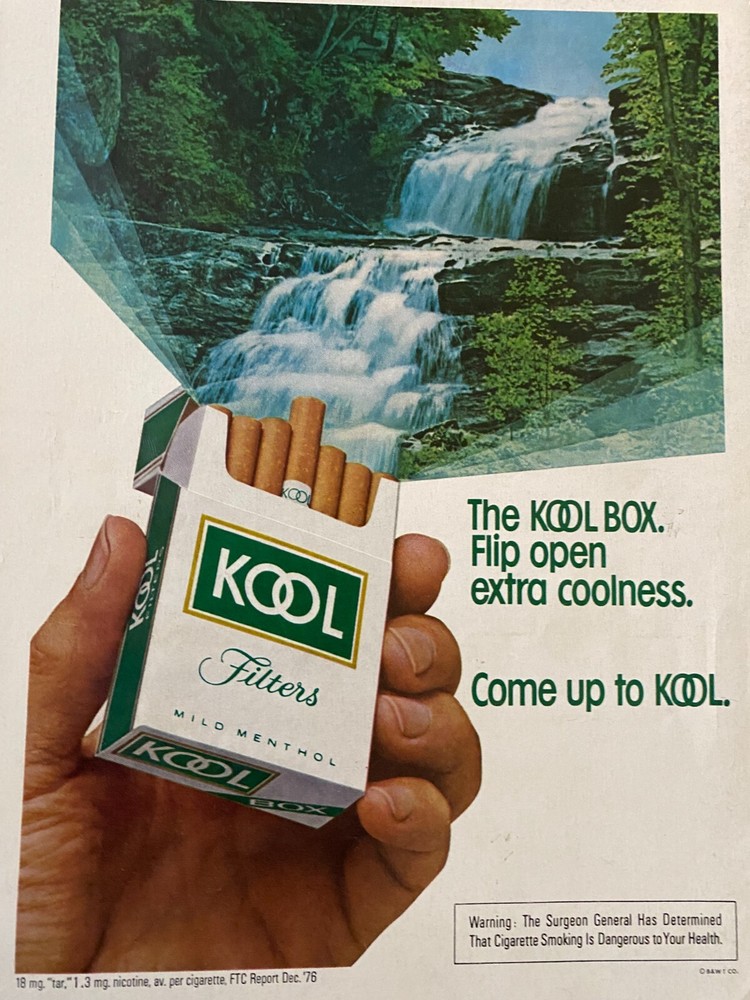 Kool Cigarettes, Full Page Vintage Print Ad