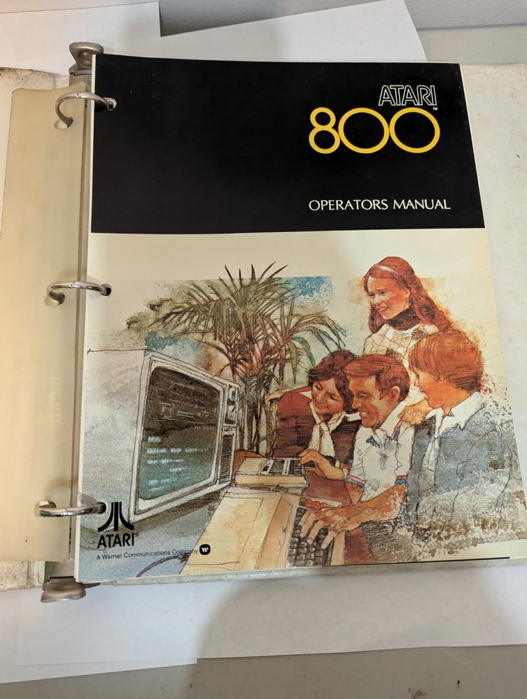 Vintage Atari 400/ 800 Personal Computer Basic Reference Operators Manual  1979