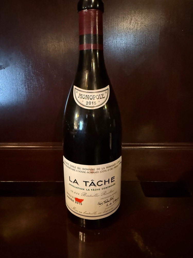 2015 DRC La Tache Wine Bottle Monopole Empty