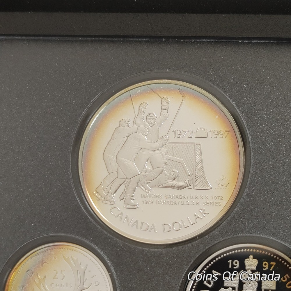 1997 Canada Silver Proof Set - Rainbow Toned Coins - Impressive! #coinsofcanada
