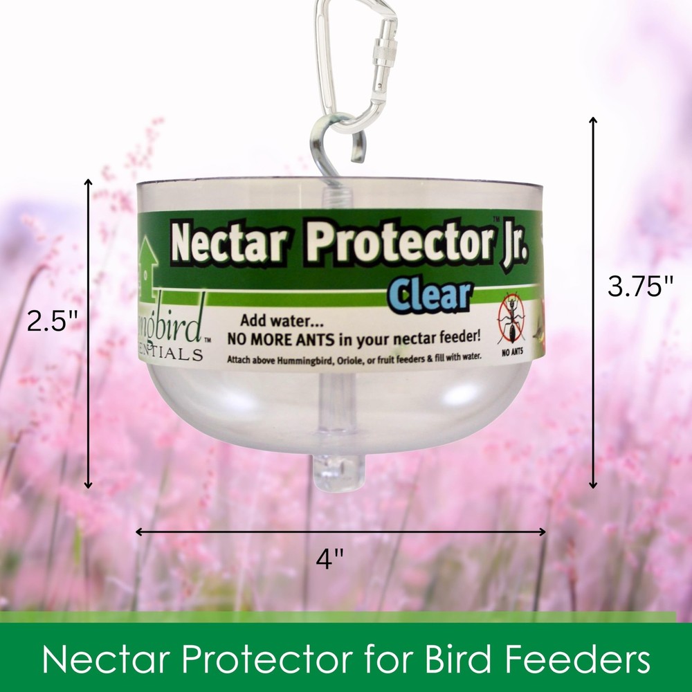 Songbird Essentials Nectar Protector Junior, Bird Feeder Protection, Clear