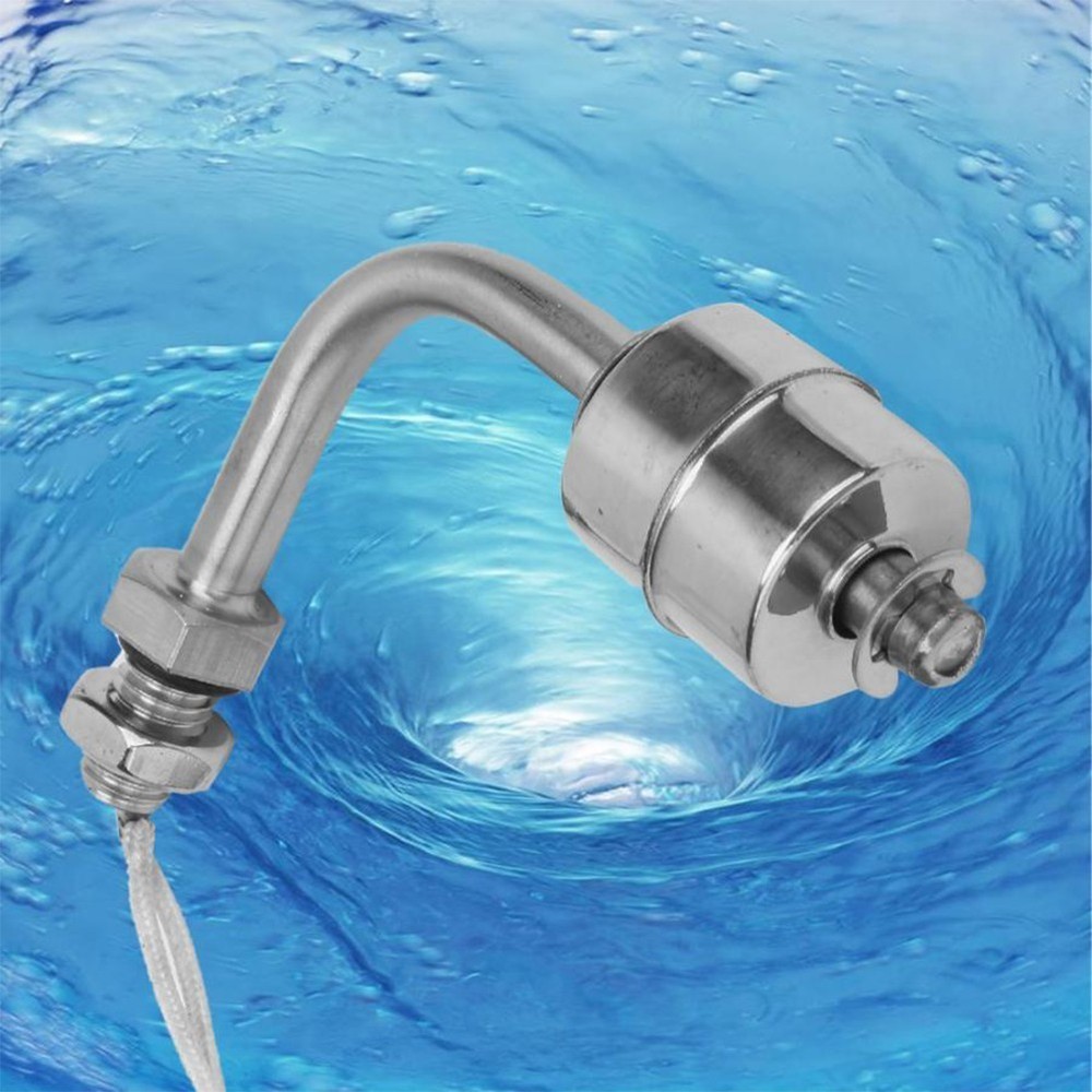 Liquid Water Level Right Angle Horizontal Float Switch Stainless Steel Pool