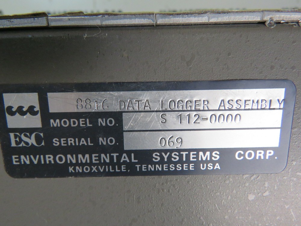 ESC 8816 DATA LOGGER S 112-0000 PARTS ONLY