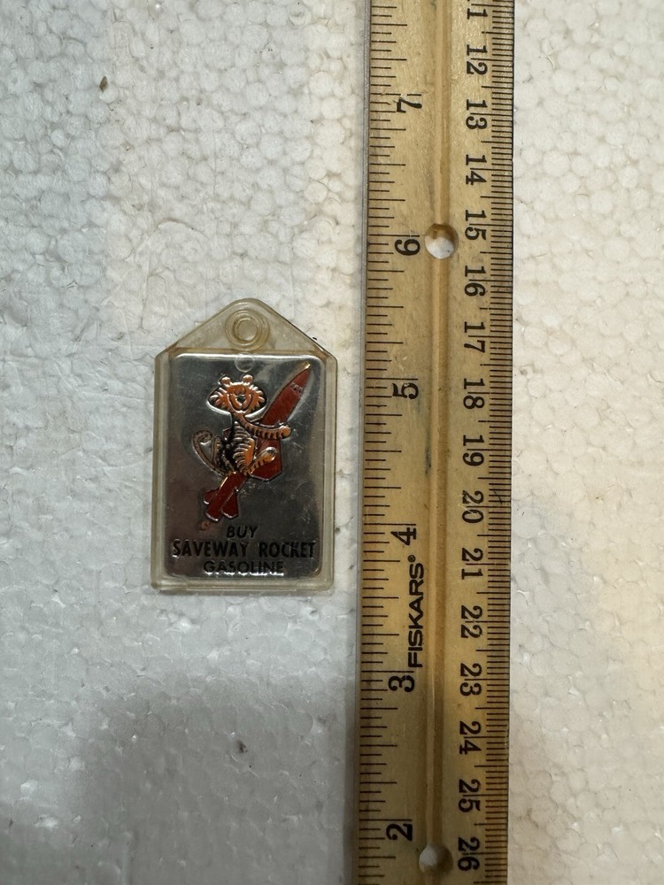 Vintage Keychain- Saveway Rocket Gasoline