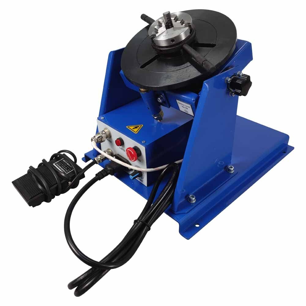 110V 65mm Chuck Welding Positioner Rotatable Stepless Speed Regulating Positione