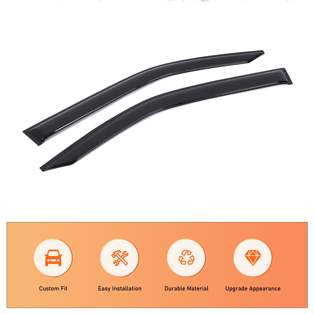 Window Rain Guards Visor Wind Deflectors For Nissan Frontier King Cab 2022+ US
