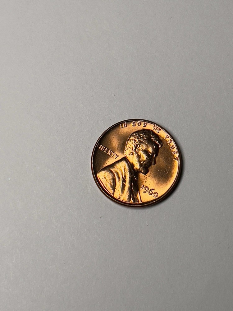 1960 1C Large Date RD Lincoln Cent