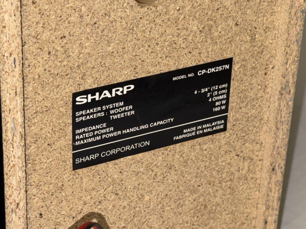 Sharp XL-DK257N Micro Component Stereo System iPod Dock CD & AM/FM Free Ship