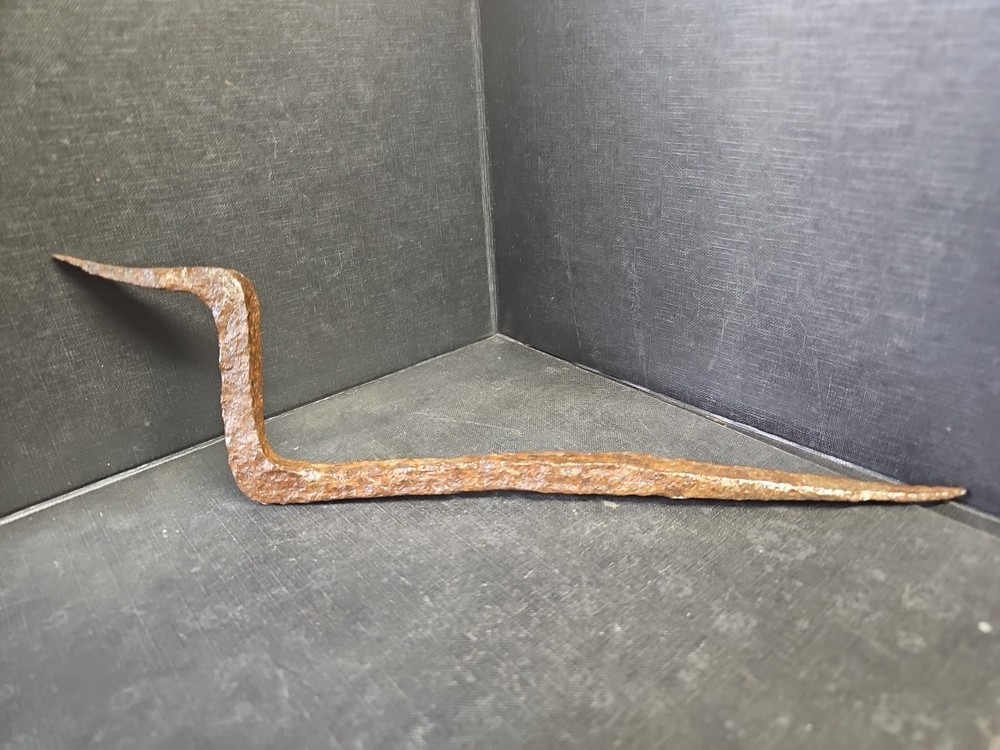 Antique Wrought Iron Beam Spike Hook Reclaimed Blacksmith Made