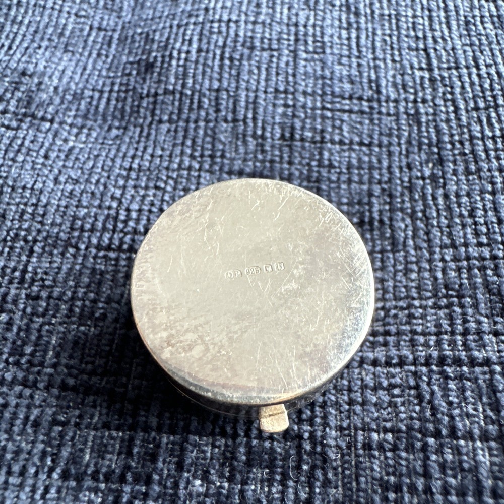 sterling silver train pill box