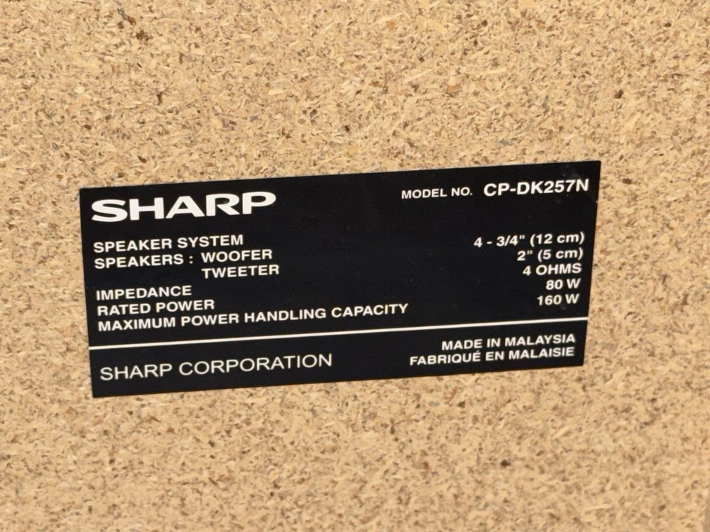 Sharp XL-DK257N Micro Component Stereo System iPod Dock CD & AM/FM Free Ship