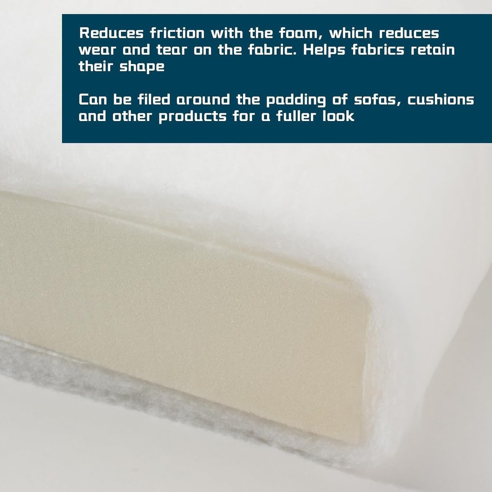 Upholstery Batting, Dacron Polyester Cushion Wrap for Foam Padding, Cushions ...