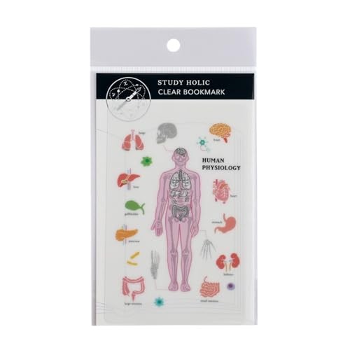 Green Flash STUDY HOLIC Clear Bookmark - Human Biology ST-371