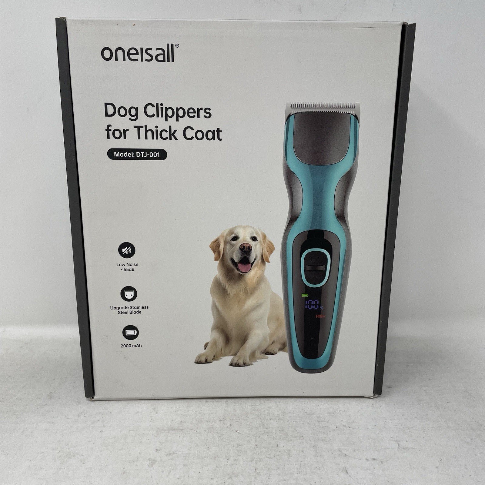 oneisall Dog Clippers for Grooming Cordless Rechargeable Dog Grooming Kit DTJ001