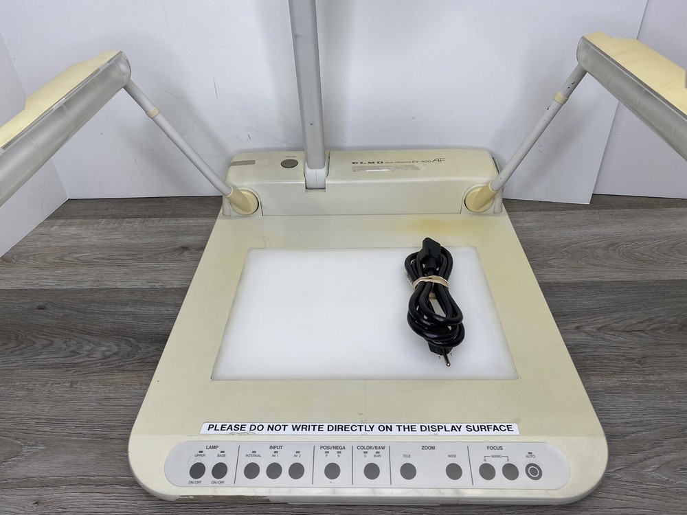 Elmo EV-400AF Visual Presenter Auto-Focus Camera Overhead Projector MWK5 *READ*