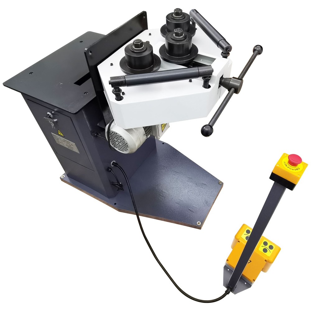 220V 3PH Pipe Roll Bender Ring Roller Pinch Roller Coiling Bending Machine
