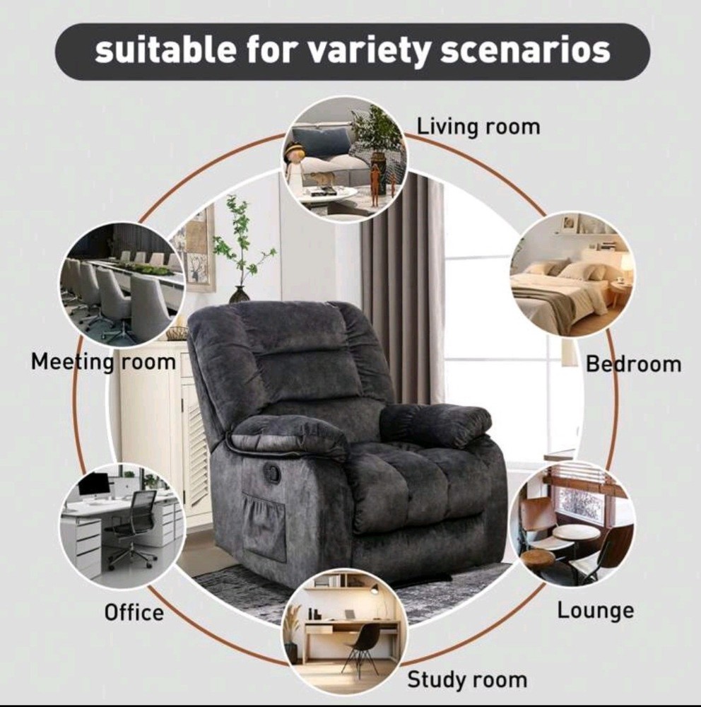 1-Piece Manual Body Massage With Heating Function Sofa Chair Comfortable Elderly