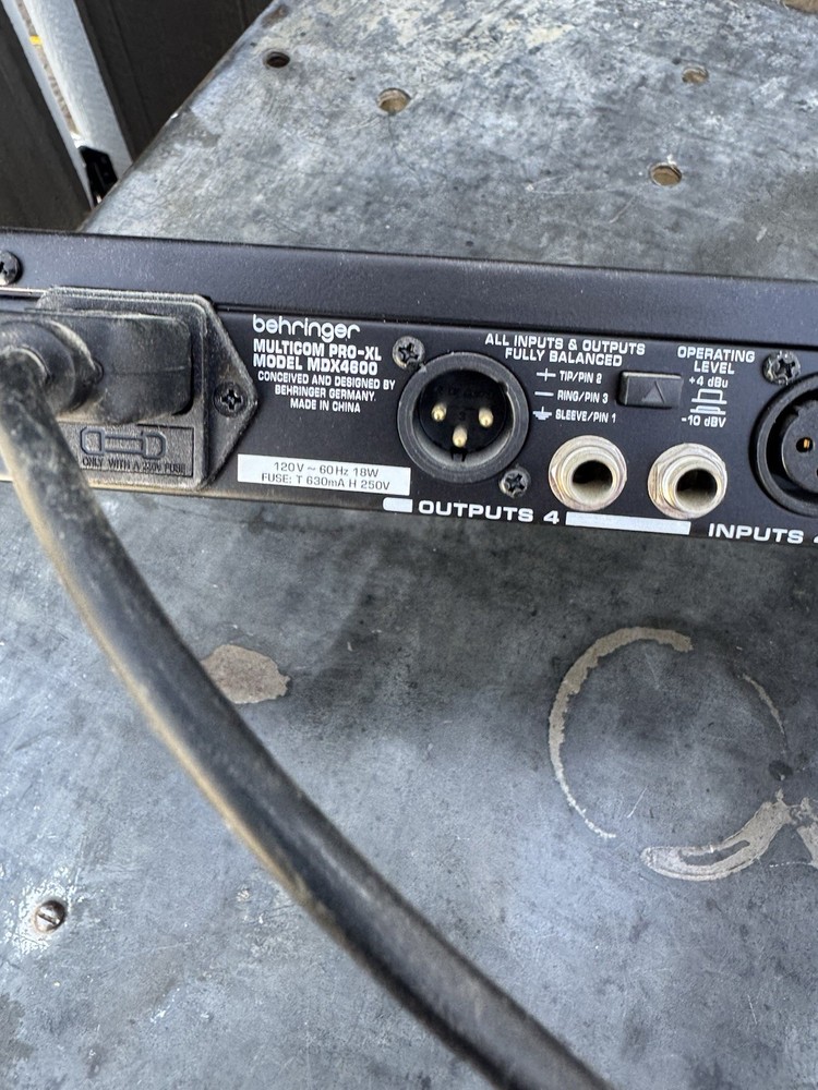 Behringer Multicom Pro-XL MDX4600 Audio Interactive Quad Dynamics Processor