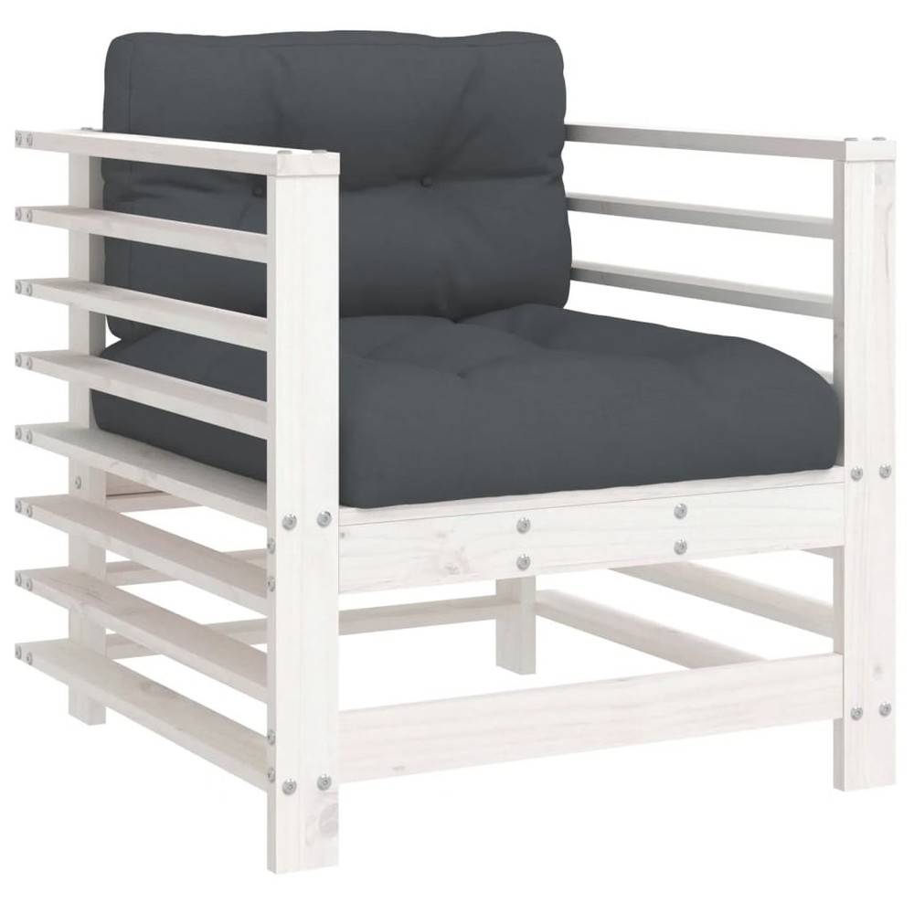 Garden Chair White, Anthracite