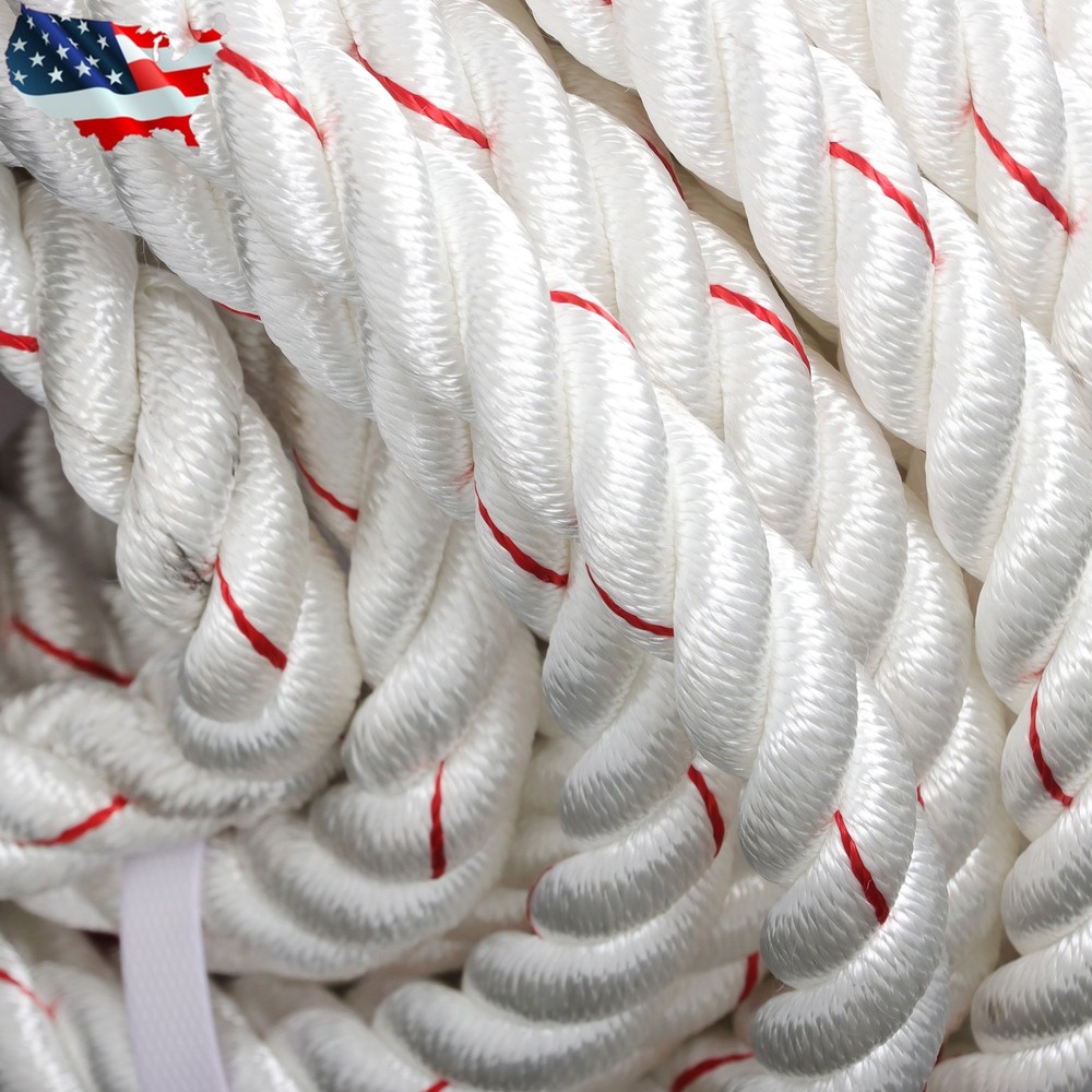 Pulling Rigging Line 3/4" × 120' Double Braid Nylon Polyester Arborist Bull Rope