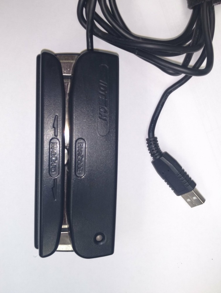 IDTECH WCR3237-733U OMNI Mag Stripe & Bar Code COMBO READER Used Cleaned Tested